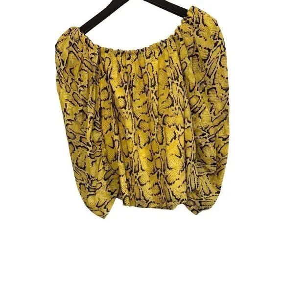NWT Frame off the shoulder billow top In python size small